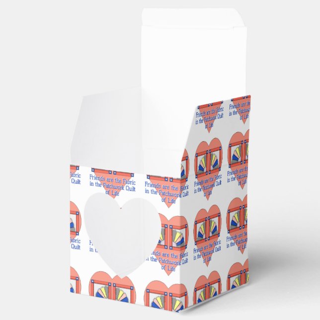 Friends Quilt Pattern Favor Boxes (Opened)