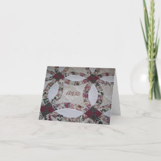 Friends/Quilts Card