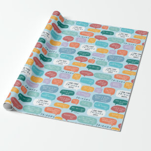 FRIENDS™ Quote Pattern Wrapping Paper