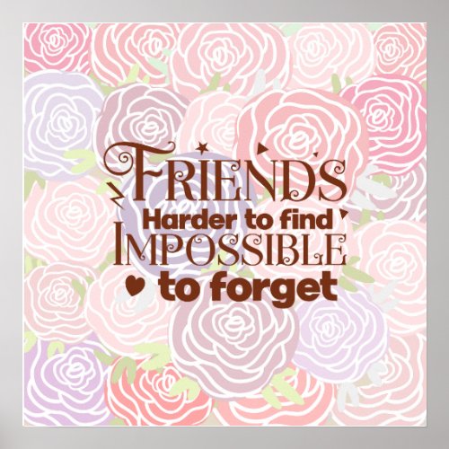 Friends Quote Poster can Instant Download