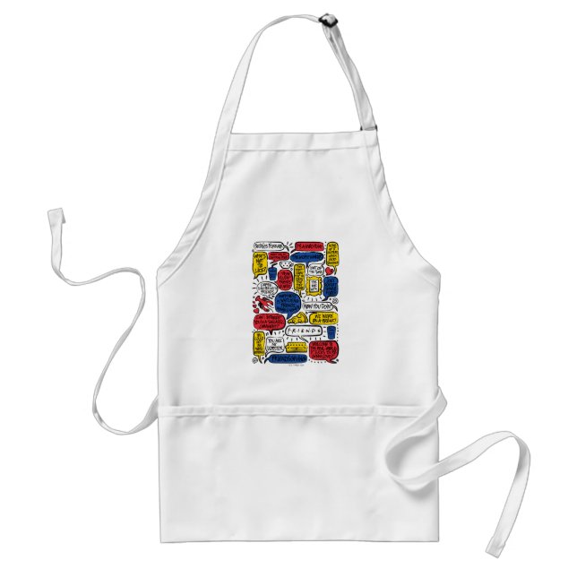 FRIENDS™ Quotes Adult Apron (Front)