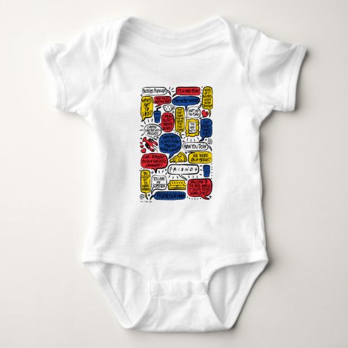 FRIENDS Quotes Baby Bodysuit