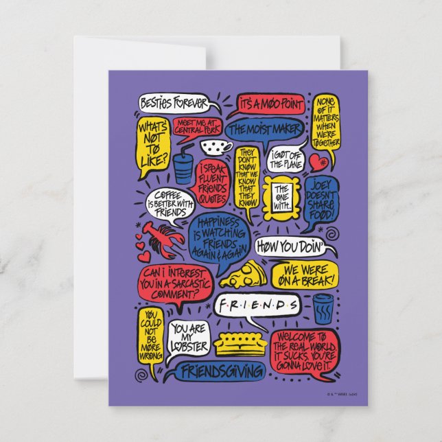 FRIENDS™ Quotes Note Card (Front)