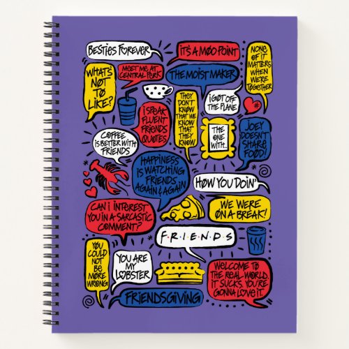 FRIENDS Quotes Notebook