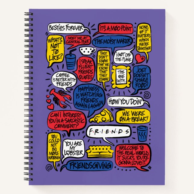 FRIENDS™ Quotes Notebook (Front)