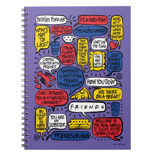 FRIENDS Quotes Notebook