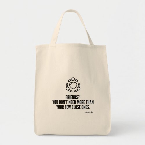 Friends quotes tote bag