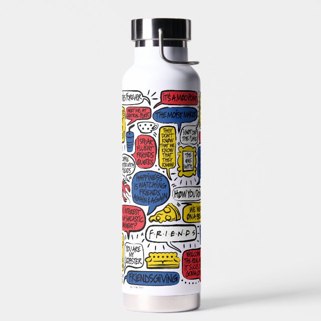 FRIENDS™ Quotes Water Bottle (Left)