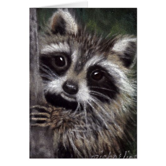Friends? Raccoon Card (Front)