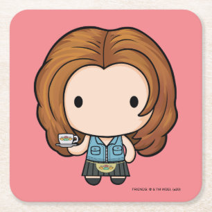 FRIENDS™ Rachel Chibi Square Paper Coaster