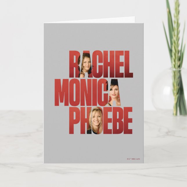 FRIENDS™ | Rachel, Monica & Phoebe Card (Front)