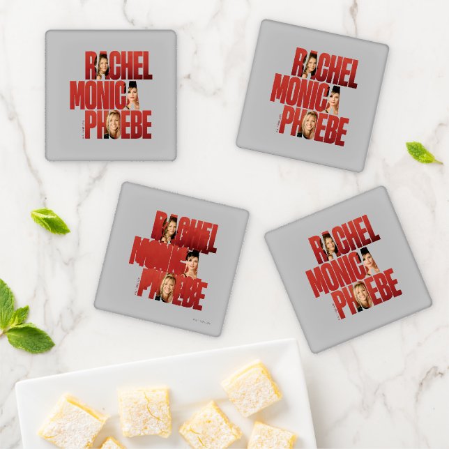 FRIENDS™ | Rachel, Monica & Phoebe Coaster Set (In Situ)
