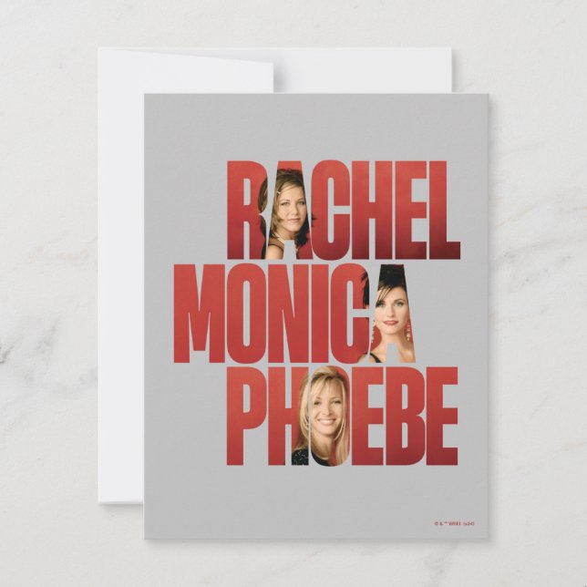 FRIENDS™ | Rachel, Monica & Phoebe Note Card (Front)