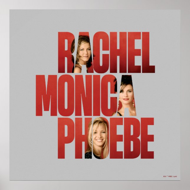 FRIENDS™ | Rachel, Monica & Phoebe Poster (Front)