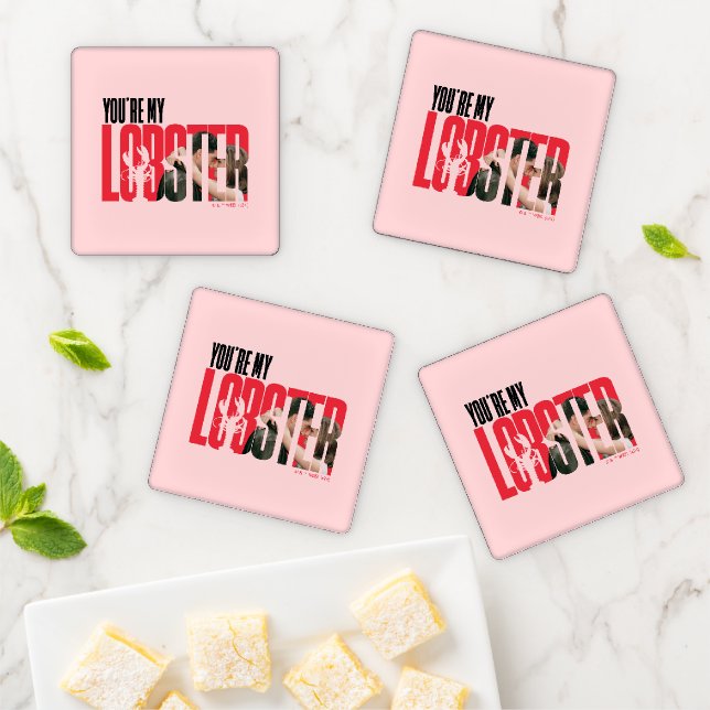 FRIENDS™ | Rachel & Ross - You're My Lobster Coaster Set (In Situ)