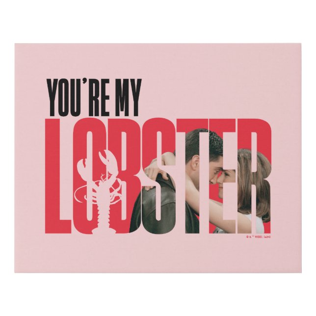 FRIENDS™ | Rachel & Ross - You're My Lobster Faux Canvas Print (Front)
