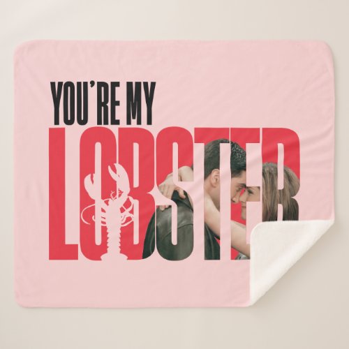 FRIENDS  Rachel  Ross _ Youre My Lobster Sherpa Blanket