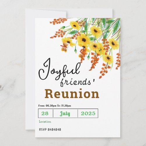 Friends' Reunion Invitations 