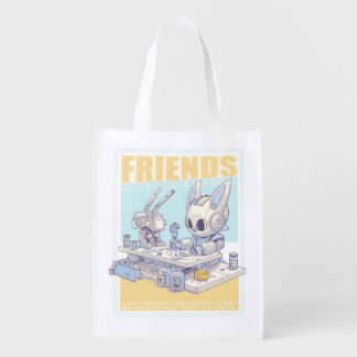 Friends robot rabbit and machine 071502 grocery bag