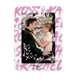 FRIENDS™ Ross And Rachel Doodled Hearts Magnet