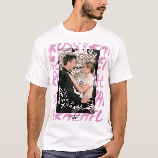 FRIENDS™ | Ross And Rachel Doodled Hearts T-Shirt (Front)