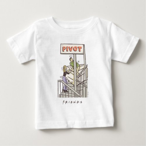 FRIENDS  Ross and Rachel PIVOT Baby T_Shirt