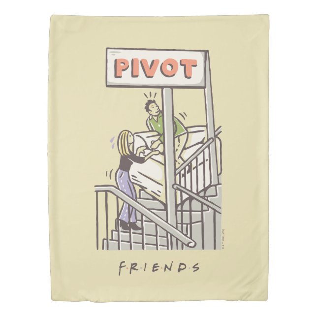 FRIENDS™ | Ross and Rachel PIVOT Duvet Cover (Front)