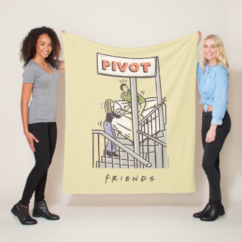 FRIENDS  Ross and Rachel PIVOT Fleece Blanket