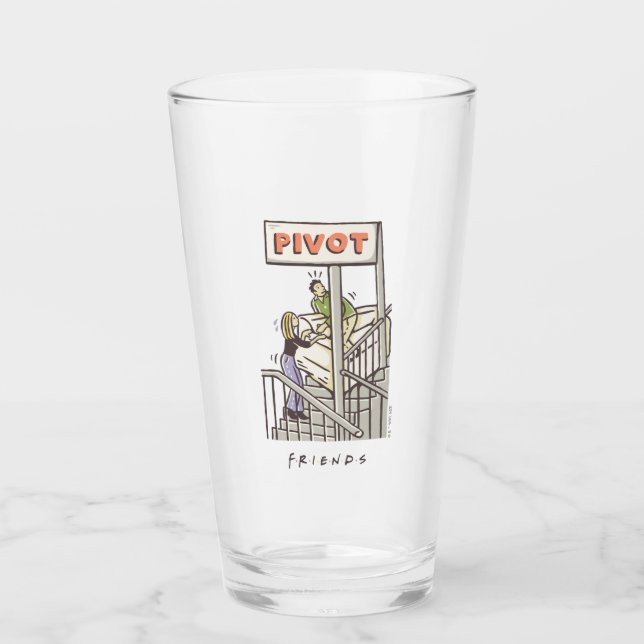 FRIENDS™ | Ross and Rachel PIVOT Glass (Front)