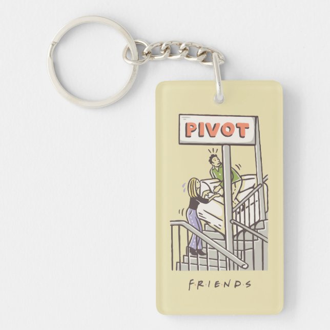 FRIENDS™ | Ross and Rachel PIVOT Keychain (Front)