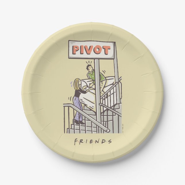 FRIENDS™ | Ross and Rachel PIVOT Paper Plates (Front)