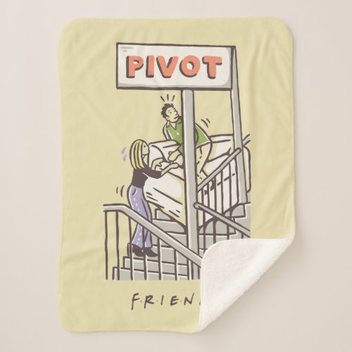 FRIENDS  Ross and Rachel PIVOT Sherpa Blanket