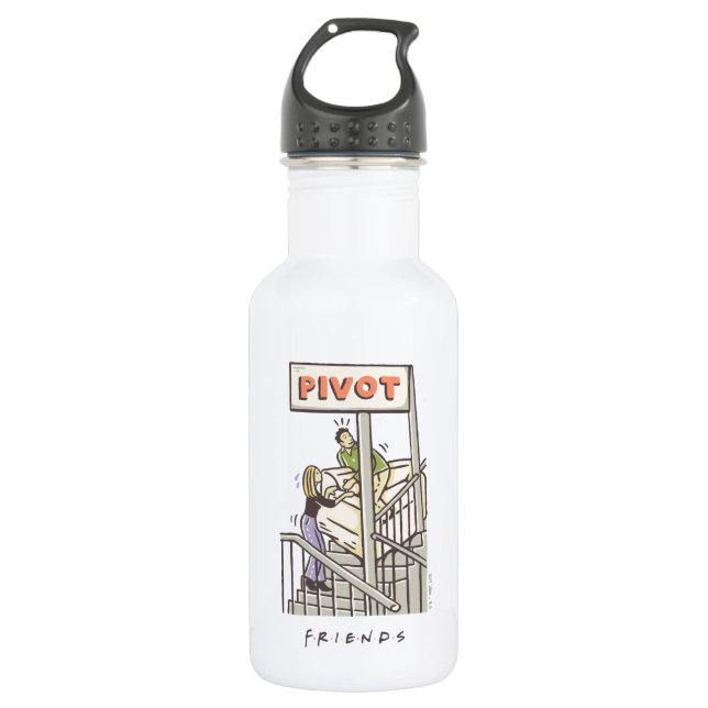 FRIENDS™ | Ross and Rachel PIVOT Stainless Steel Water Bottle (Front)