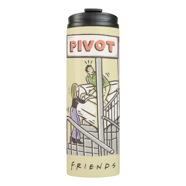 FRIENDS™ | Ross and Rachel PIVOT Thermal Tumbler (Front)