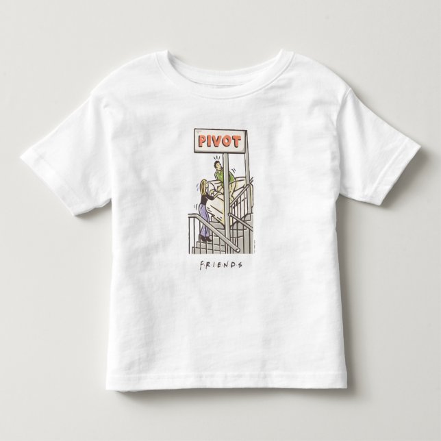 FRIENDS™ | Ross and Rachel PIVOT Toddler T-shirt (Front)