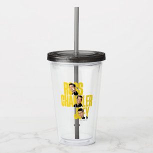 FRIENDS™   Ross, Chandler & Joey Acrylic Tumbler