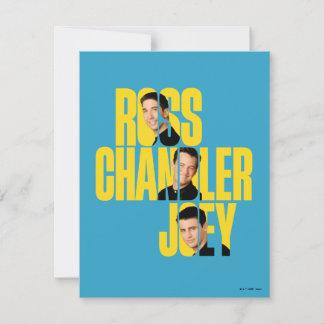 FRIENDS™ | Ross, Chandler & Joey Note Card