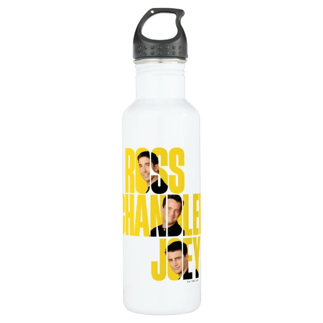 FRIENDS™ | Ross, Chandler & Joey Stainless Steel Water Bottle (Front)
