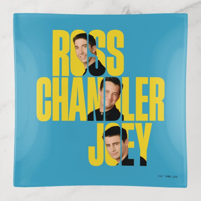 FRIENDS™ | Ross, Chandler & Joey Trinket Tray (Front)