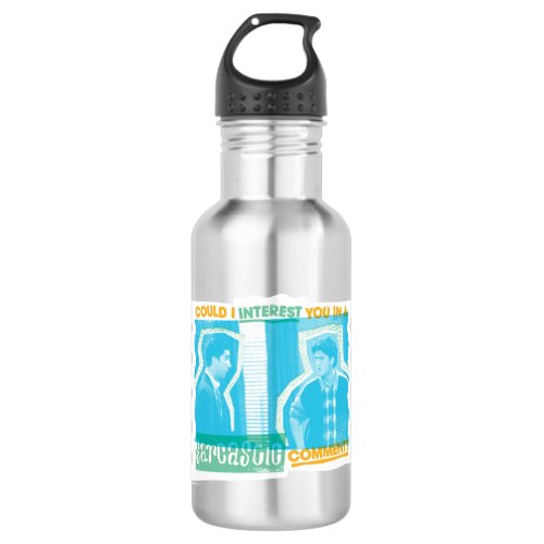 FRIENDS  Ross  Chandler _ Sarcastic Comment Stainless Steel Water Bottle