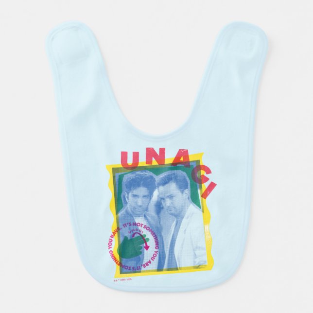 FRIENDS™ | Ross & Chandler - Unagi Baby Bib (Front)