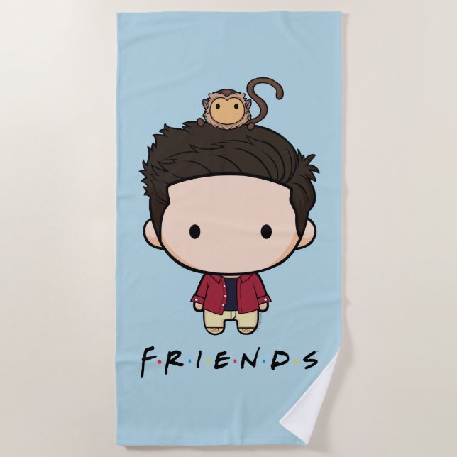 FRIENDS™ | Ross Chibi Beach Towel (Front)