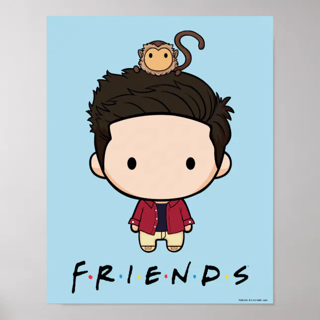 FRIENDS™ | Ross Chibi Poster | Zazzle