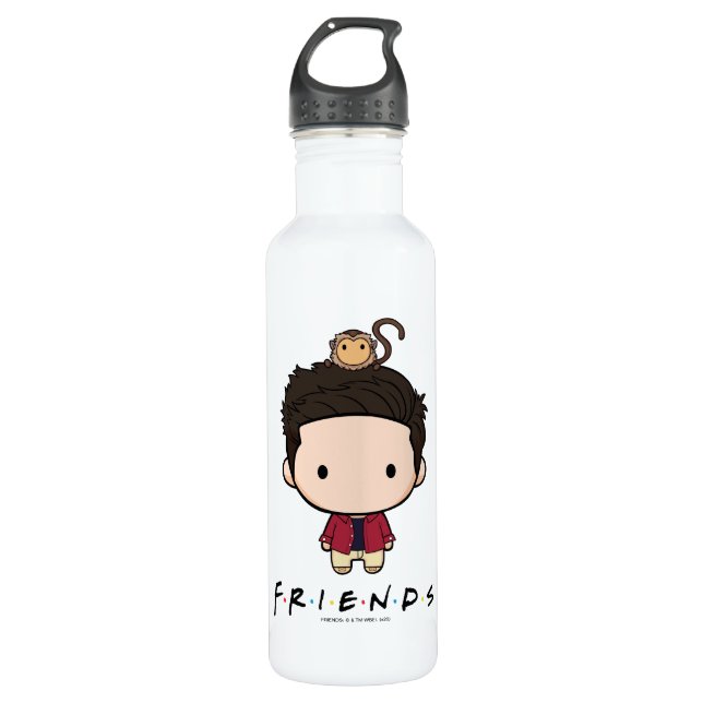 FRIENDS™ | Ross Chibi Stainless Steel Water Bottle (Front)