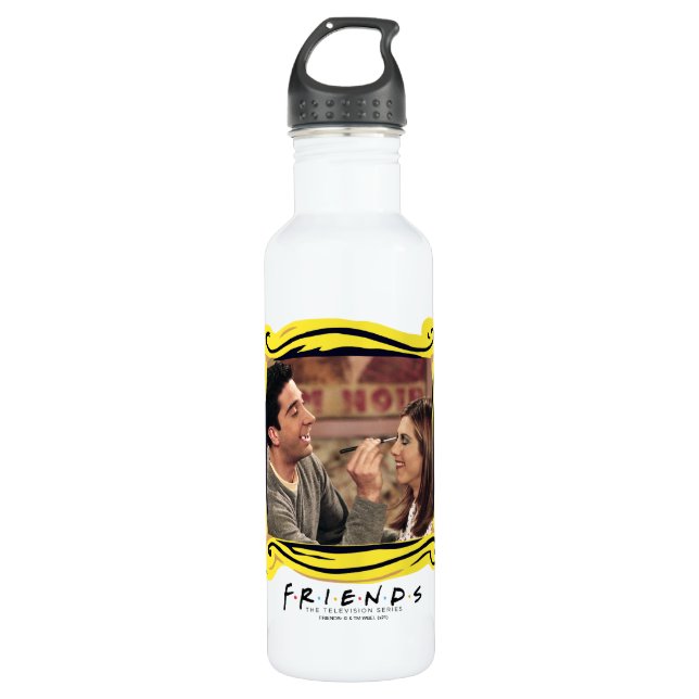 FRIENDS™ | Ross Does Rachel's Makeup Stainless Steel Water Bottle (Front)