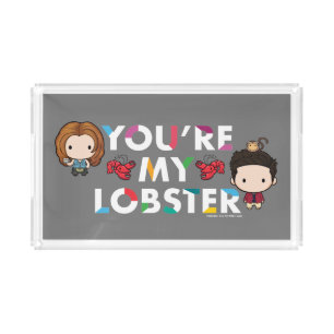 FRIENDS™ Ross & Rachel Lobster Chibi Acrylic Tray