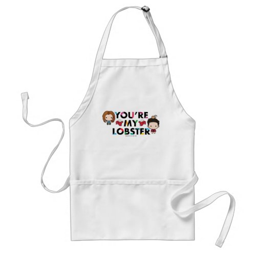 FRIENDS  Ross  Rachel  Lobster Chibi Adult Apron