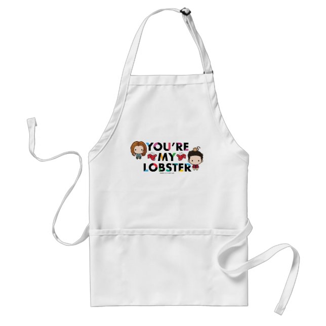 FRIENDS™ | Ross & Rachel  Lobster Chibi Adult Apron (Front)