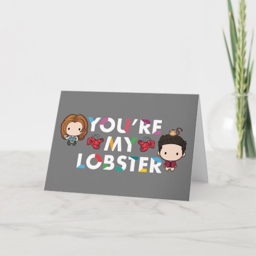 FRIENDS  Ross  Rachel  Lobster Chibi Card