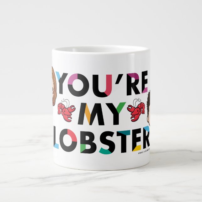 FRIENDS™ | Ross & Rachel  Lobster Chibi Giant Coffee Mug (Front)